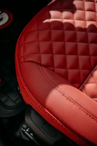 red breathable car seat cover