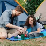 cooking with propane camping stove