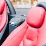 convertible with pink seats, trendy car accessories for girls